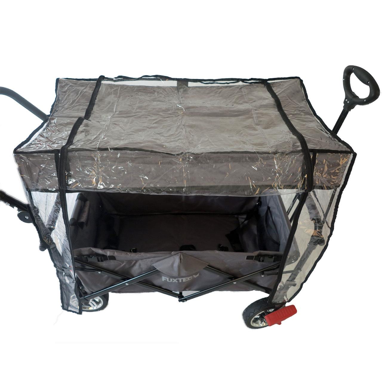 FUXTEC Regenhoes transparant voor Bolderkar CT700