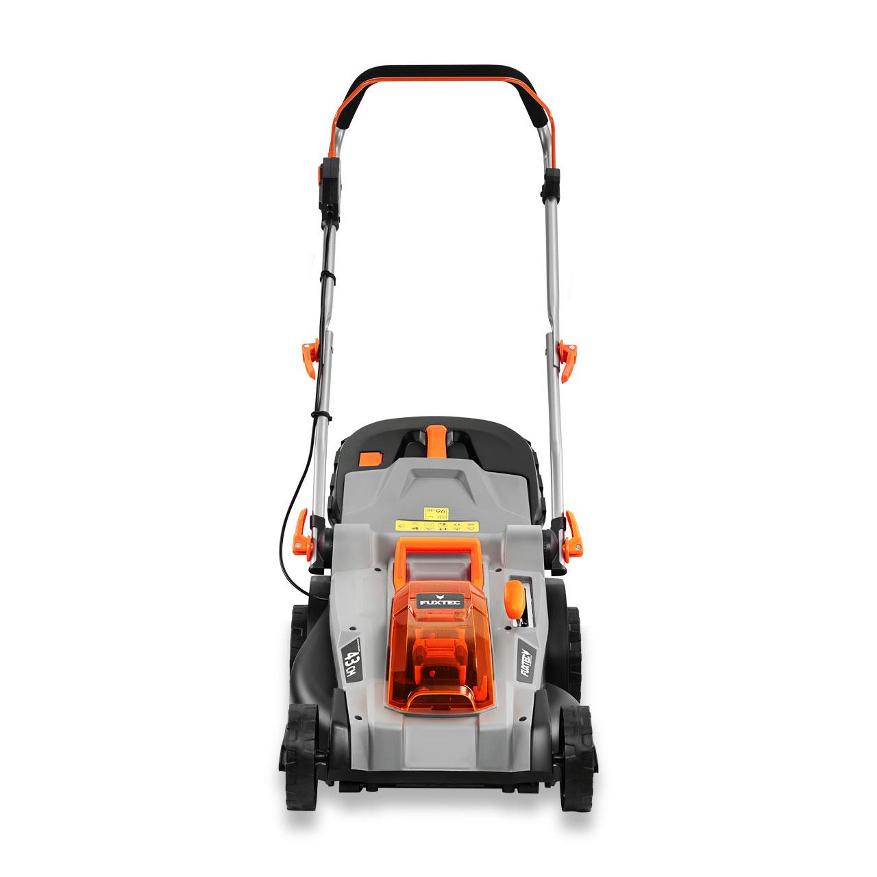 Grasmaaier op batterij 40V FUXTEC FX-E2RM43 - Set met 2 batterijen van 4Ah en dubbele lader van 2,4A