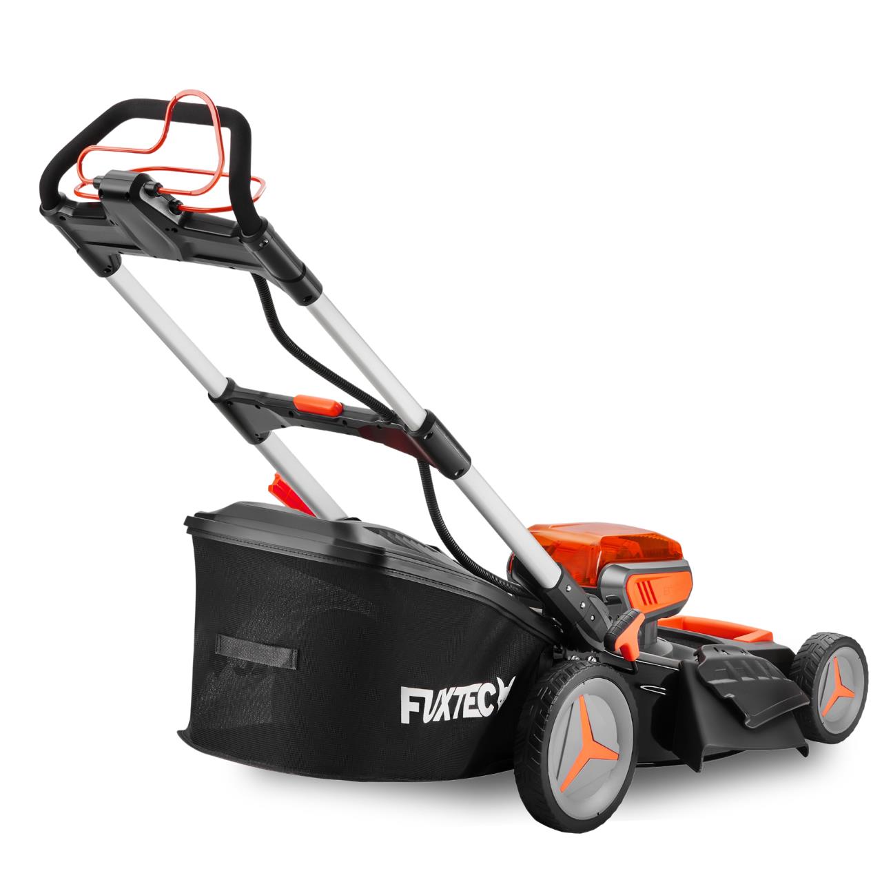 Accu-aangedreven grasmaaier 40V FUXTEC FX-E2RM51 - Set met 2 batterijen van 4Ah en dubbele oplader van 2,4A