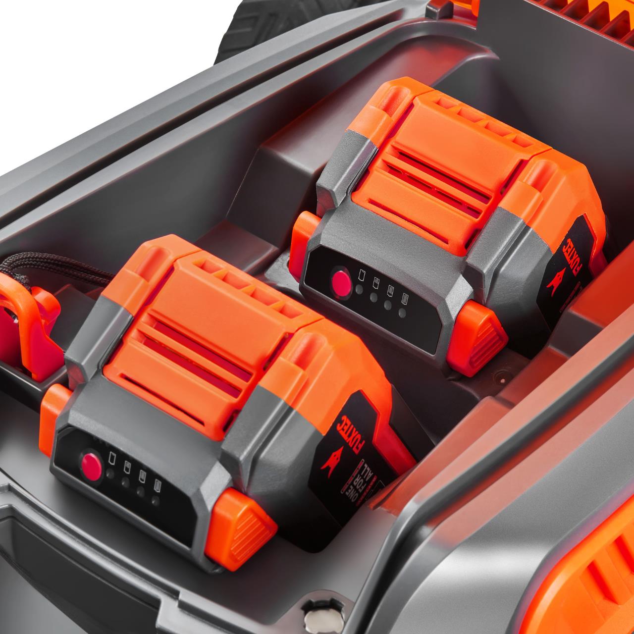 Accu-aangedreven grasmaaier 40V FUXTEC FX-E2RM51 - Set met 2 batterijen van 4Ah en dubbele oplader van 2,4A