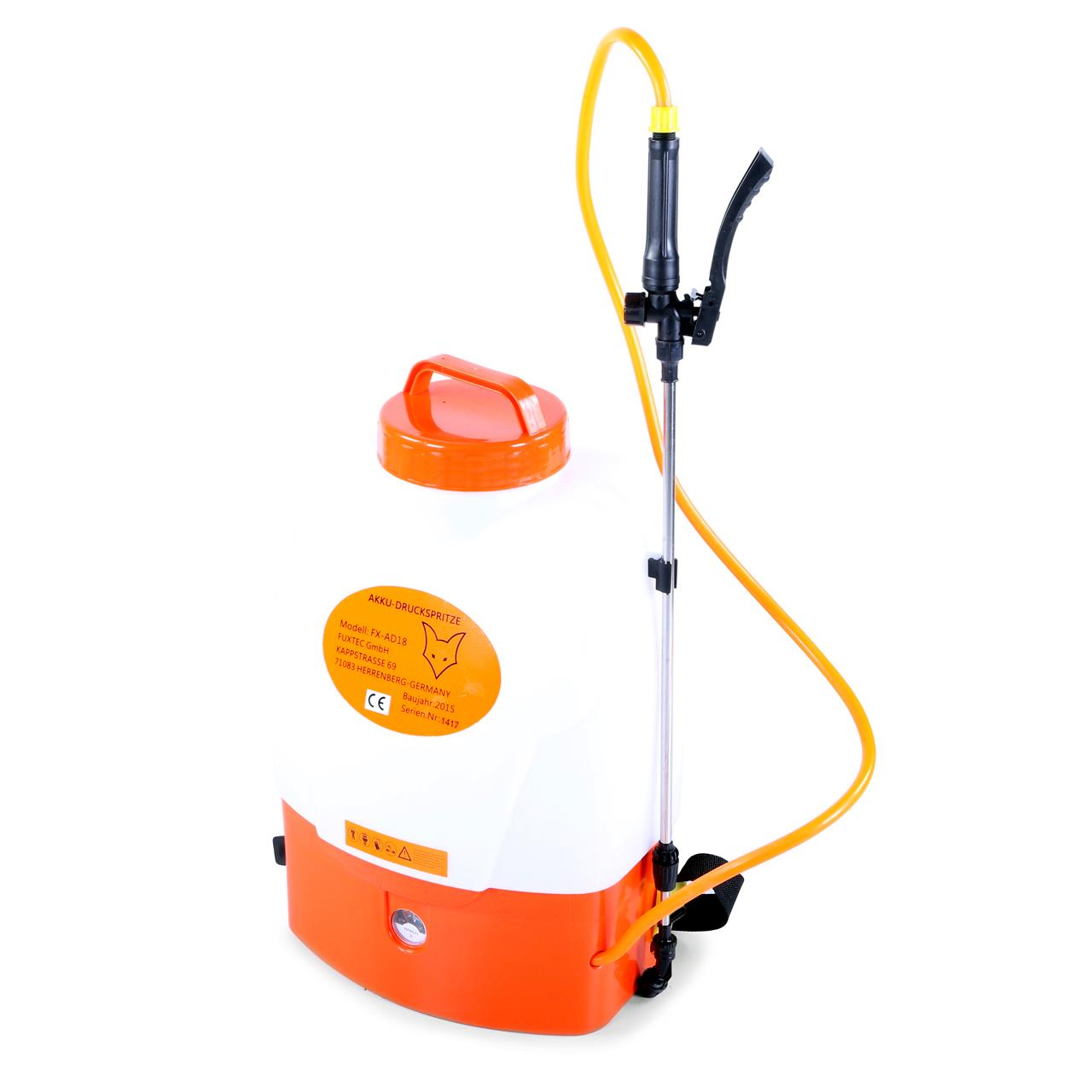 FUXTEC drukspuit batterij ruggedragen FX-AD18