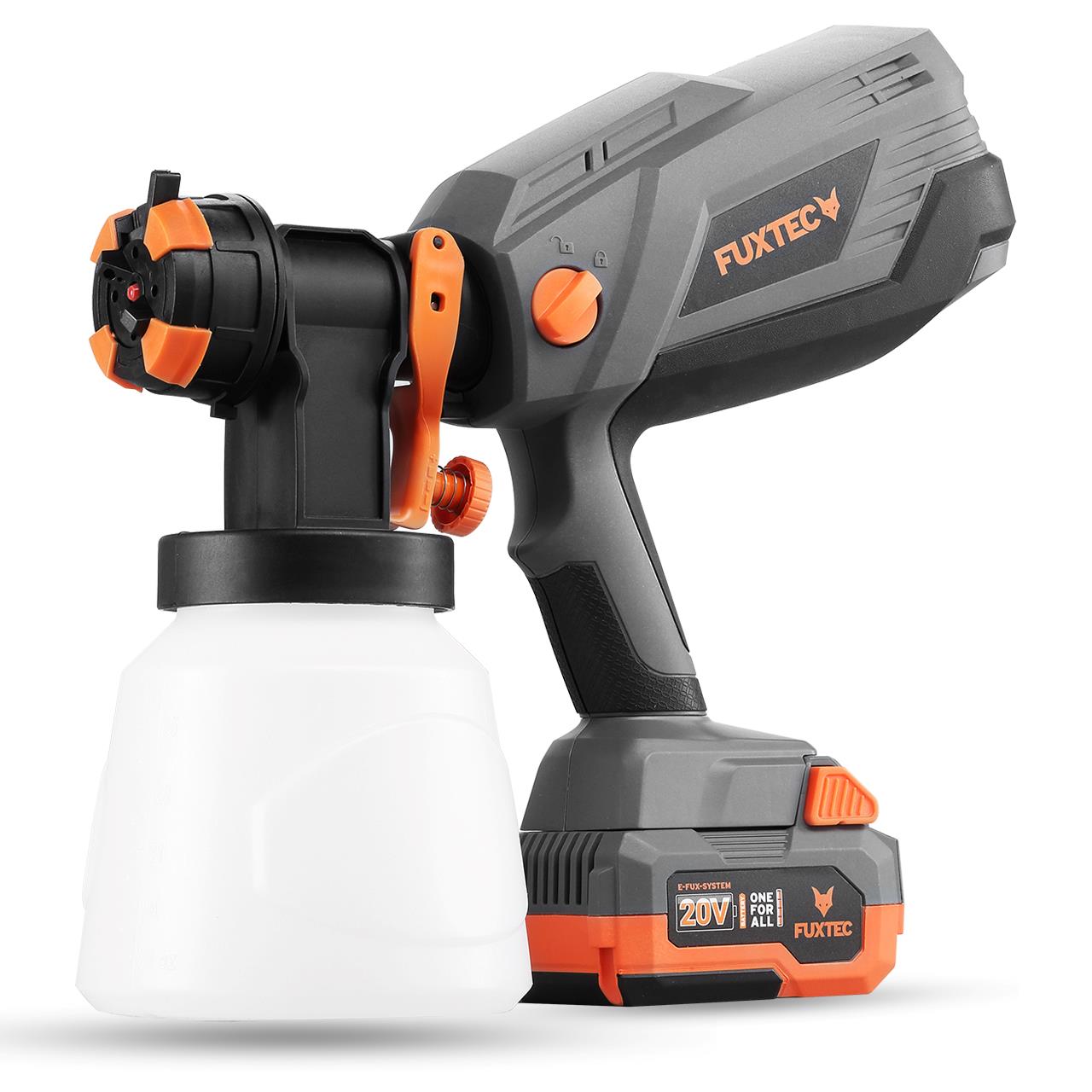 FUXTEC 20V Accu Handsproeiapparaat FX-E1CSP20 SET met 1 x Accu 4Ah, 1 x Oplader 1A