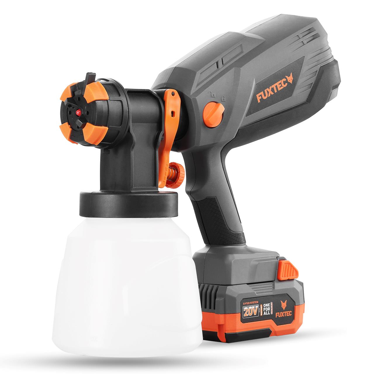 FUXTEC 20V Accu Handsproeiapparaat FX-E1CSP20 SET met 1 x Accu 4Ah, 1 x Oplader 1A