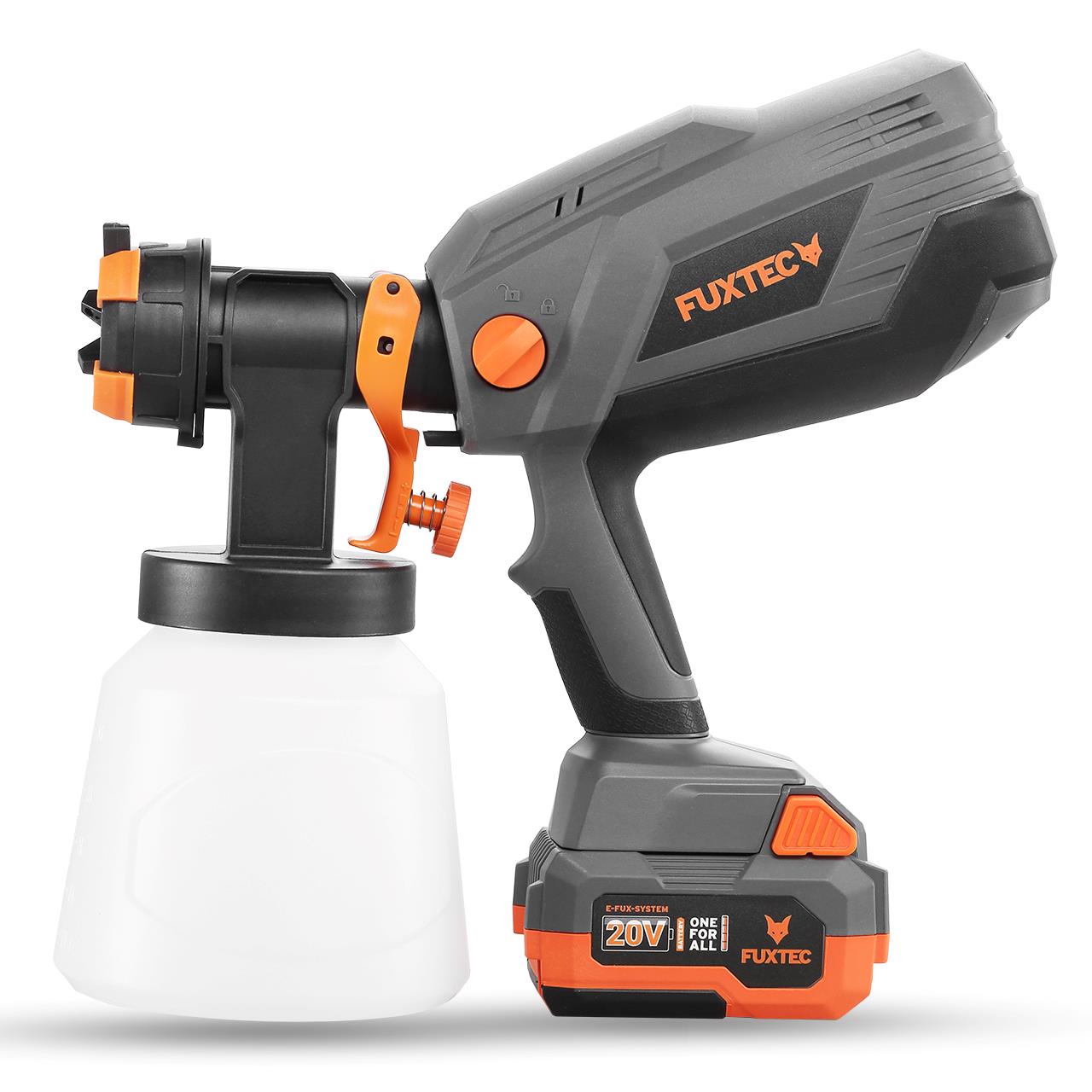 FUXTEC 20V Accu Handsproeiapparaat FX-E1CSP20 SET met 1 x Accu 4Ah, 1 x Oplader 1A