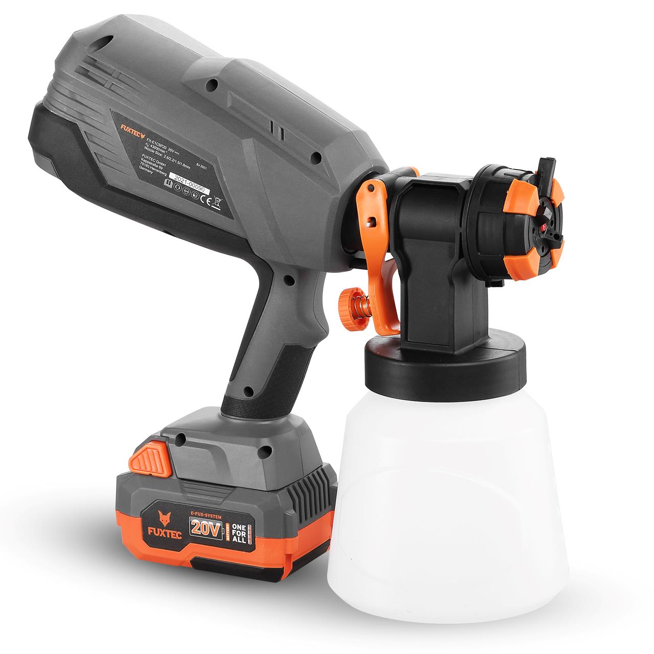 FUXTEC 20V Accu Handsproeiapparaat FX-E1CSP20 SET met 1 x Accu 4Ah, 1 x Oplader 1A