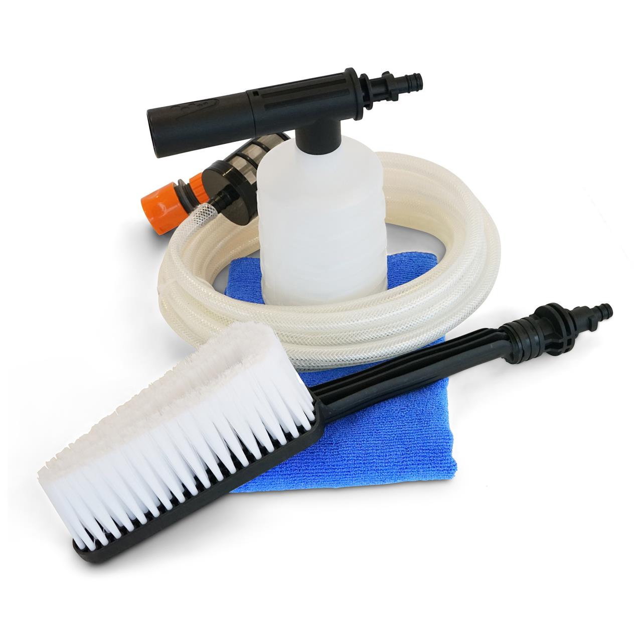 FUXTEC hogedrukreiniger accu 20V - set met batterij (2Ah) en lader (1A) & accessoires