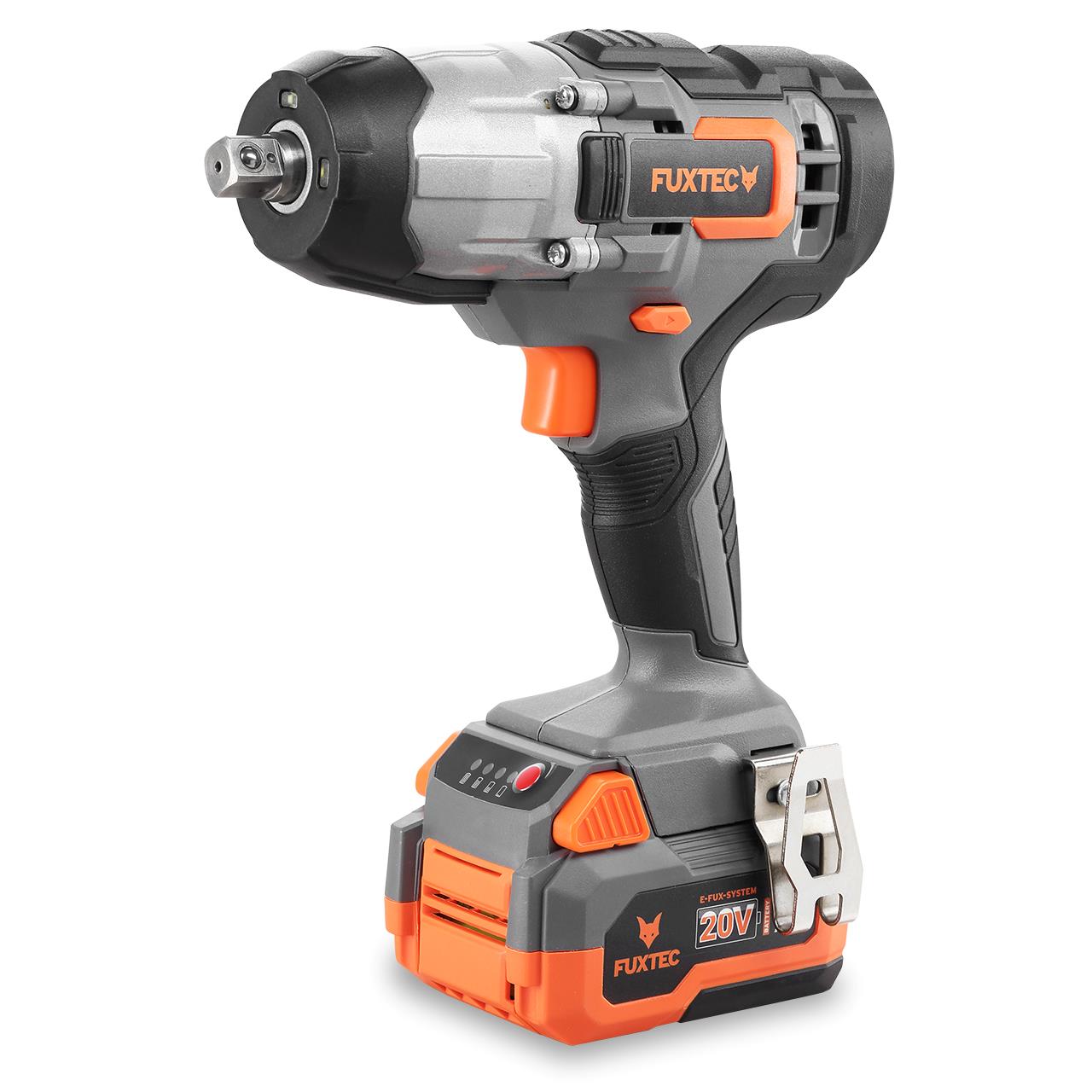 FUXTEC 20V Accu Slagschroevendraaier FX-E1IW20 SET met 1 x Accu 4Ah, 1 x Oplader 1A