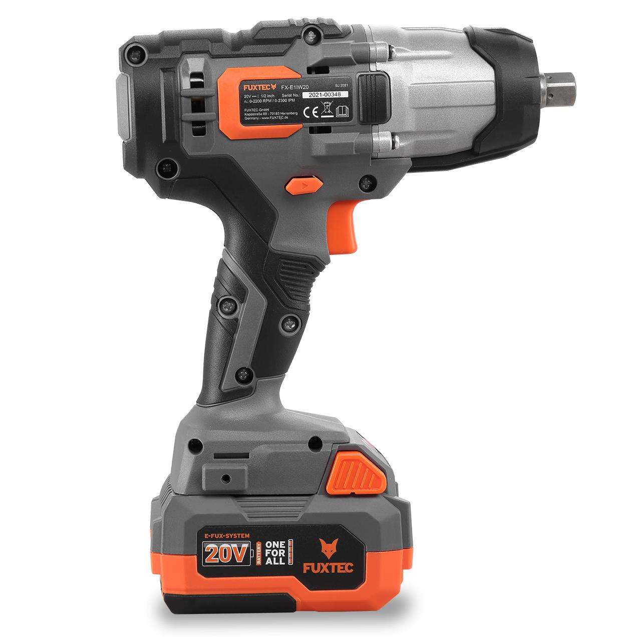 FUXTEC 20V Accu Slagschroevendraaier FX-E1IW20 SET met 1 x Accu 4Ah, 1 x Oplader 1A