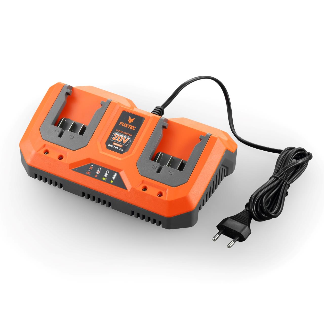 Grasmaaier op accu 40V FUXTEC FX-E2RM46 - Set met 2 accu's van 4Ah en dubbele lader van 2,4A