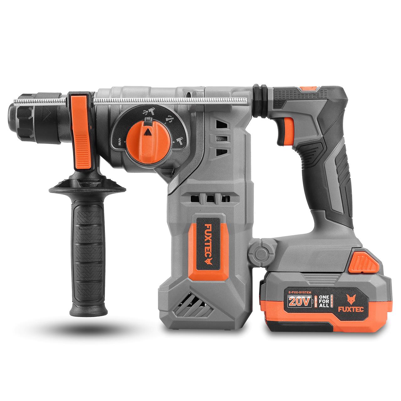 FUXTEC 20V accuklopboormachine FX-E1RH20 SET met 1 x accu 4Ah, 1 x lader 1A