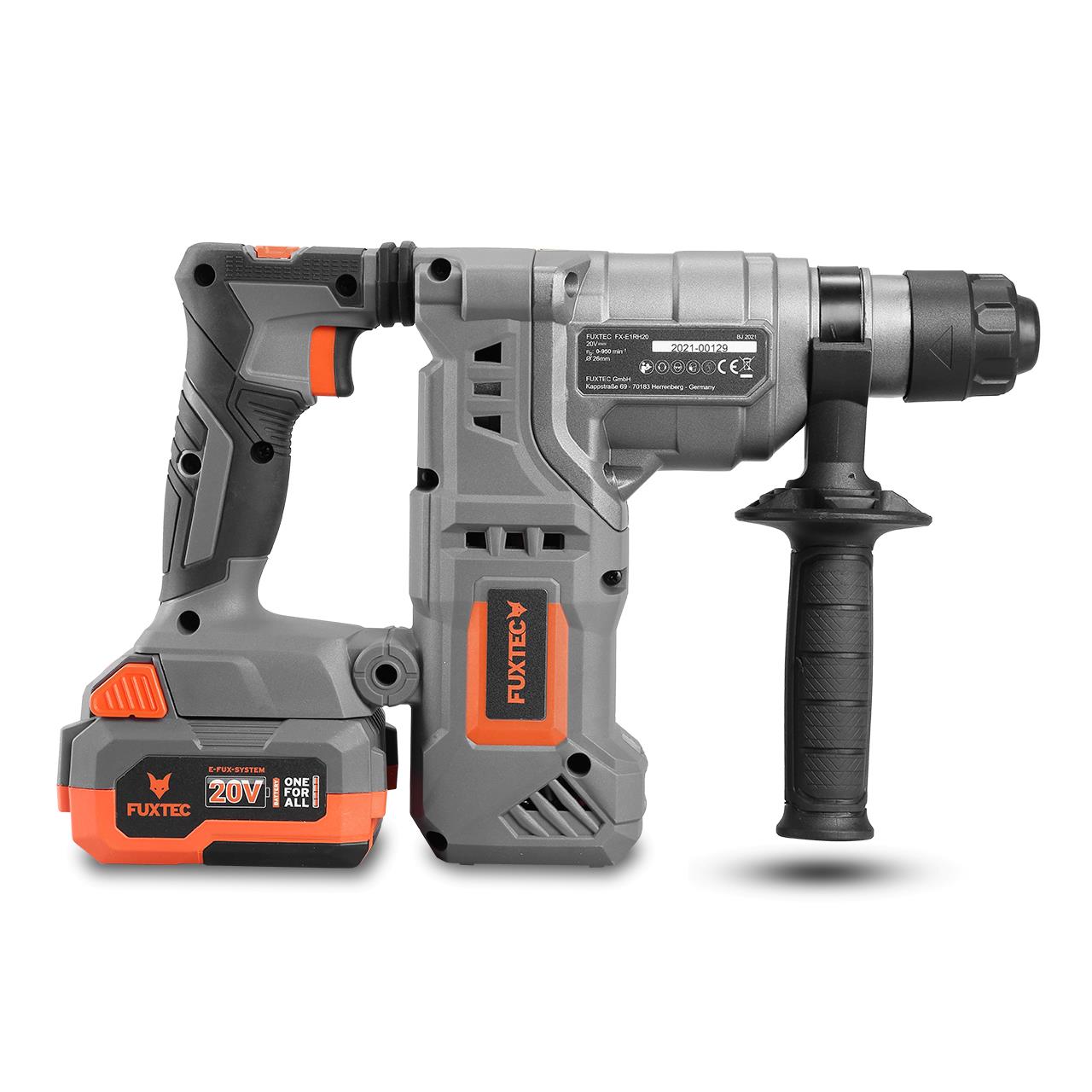 FUXTEC 20V accuklopboormachine FX-E1RH20 SET met 1 x accu 4Ah, 1 x lader 1A