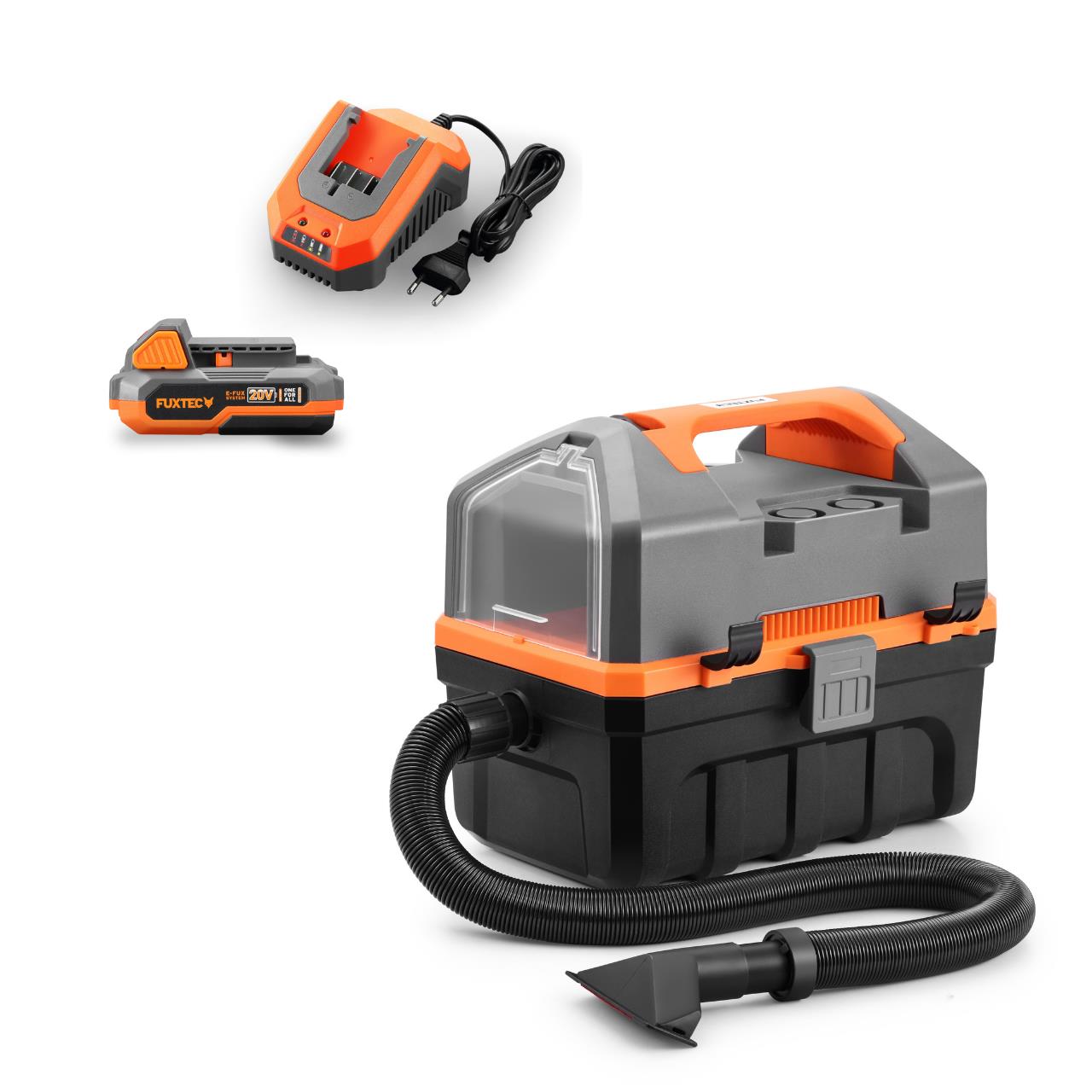 FUXTEC snoerloze stof-/waterzuiger SET FX-E1VC20SET