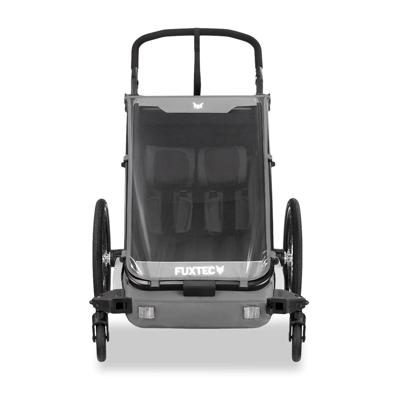 FUXTEC fietskar/jogger FX-FA1-SET-GRAY met joggerwiel