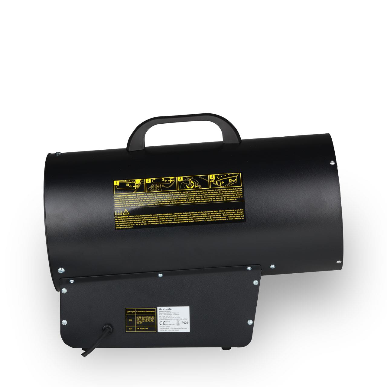 FUXTEC Gaskanon FX-GH33 - sterk 30kW Verwarmingsvermogen