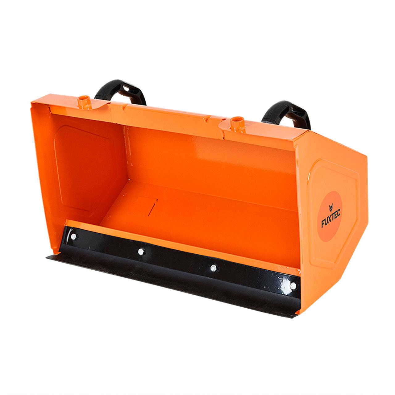 FUXTEC Benzin Kehrmaschine Set FX-KM196-SET3 mit Schneeschild und Kehrgutsammelbehälter