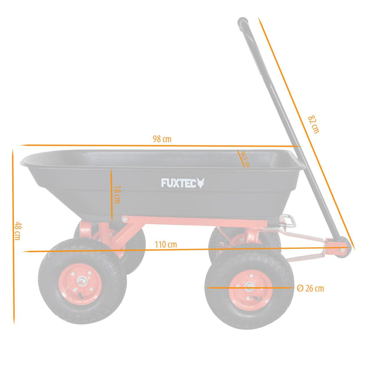 Bild 1 FUXTEC Kippwagen FX-KW2175
