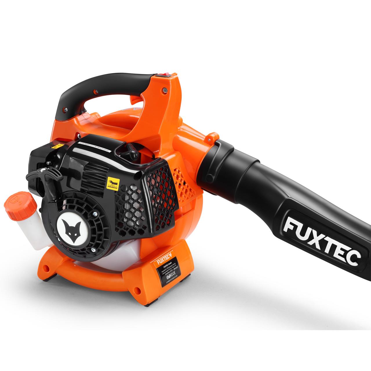 FUXTEC FX-LBS126 4-in-1 bladzuiger, bladblazer, bladversnipperaar incl. twee blaaspijpen