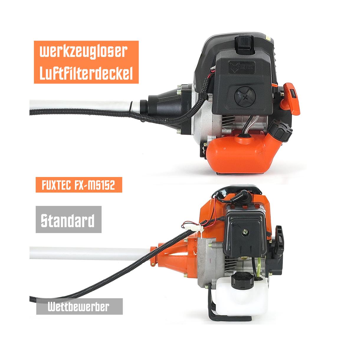 FUXTEC bosmaaier benzine - grastrimmer - 2in1 - 52cc - 2-takt - FX-MS152