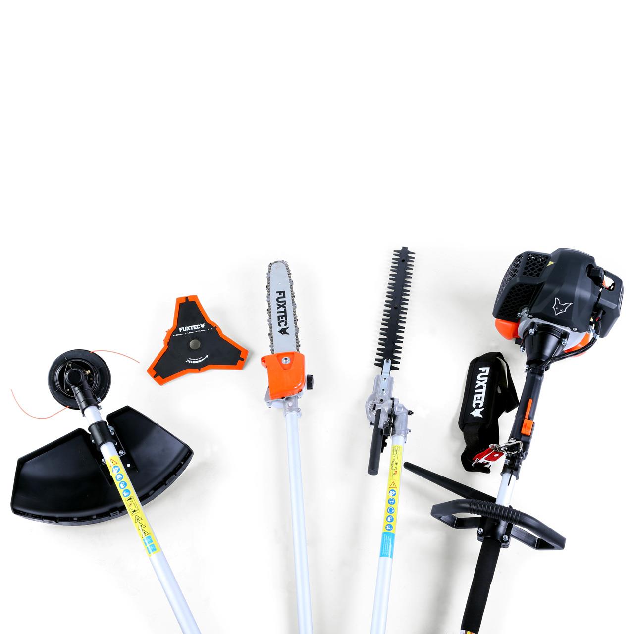 FUXTEC Multitool Benzine 4 in1 - Multigereedschap - Bosmaaier - Kettingzaag - Heggenschaar - FX-MT152