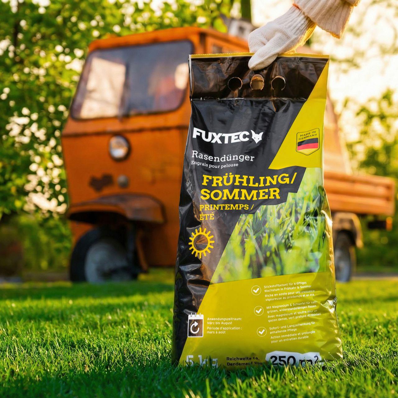 FUXTEC gazonmeststof lente/zomer FX-RDFS 5kg voor 250m²