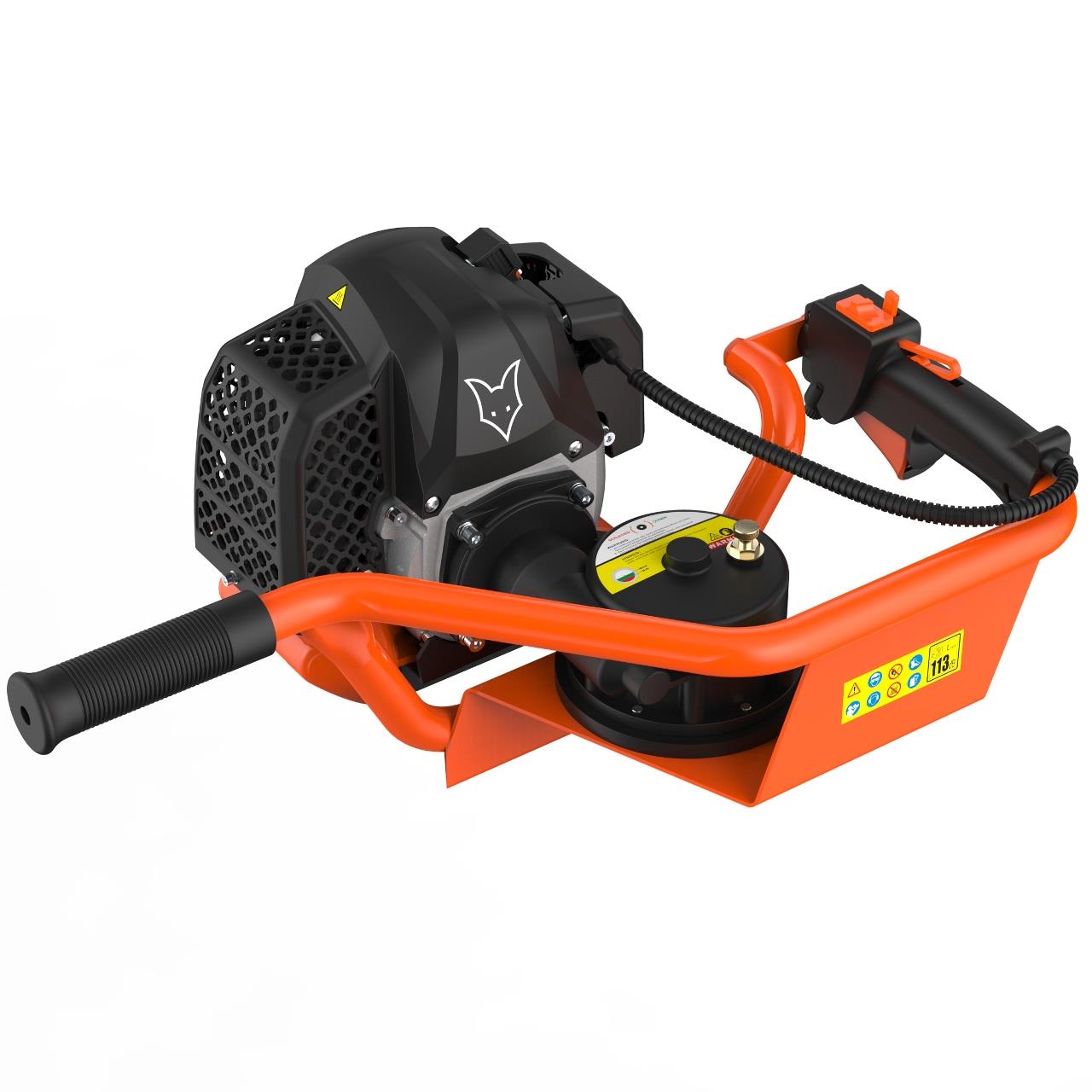 FUXTEC Grondboor Benzine incl. 100/150/200mm hulpstukken - 52cc - FX-EB152