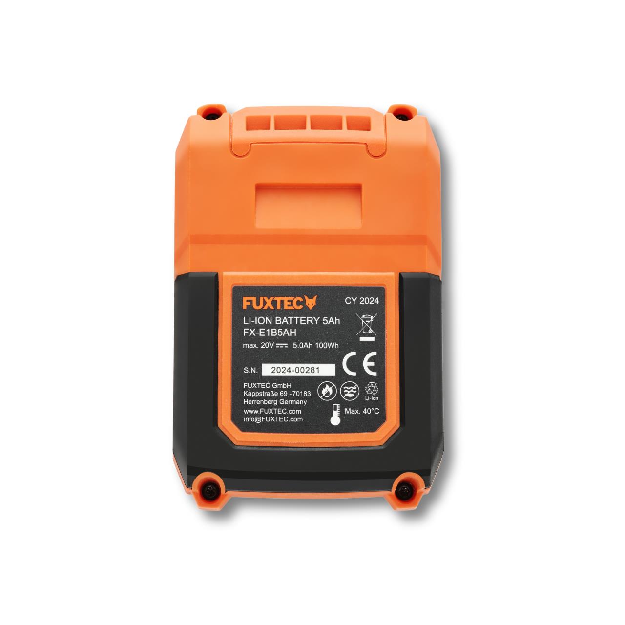 FUXTEC 20V oplaadbare batterij 5Ah FX-E1B5AH