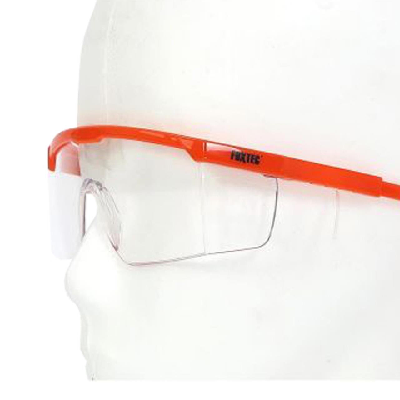 FUXTEC B507 Sicherheitsbrille Klarglas mit Logo