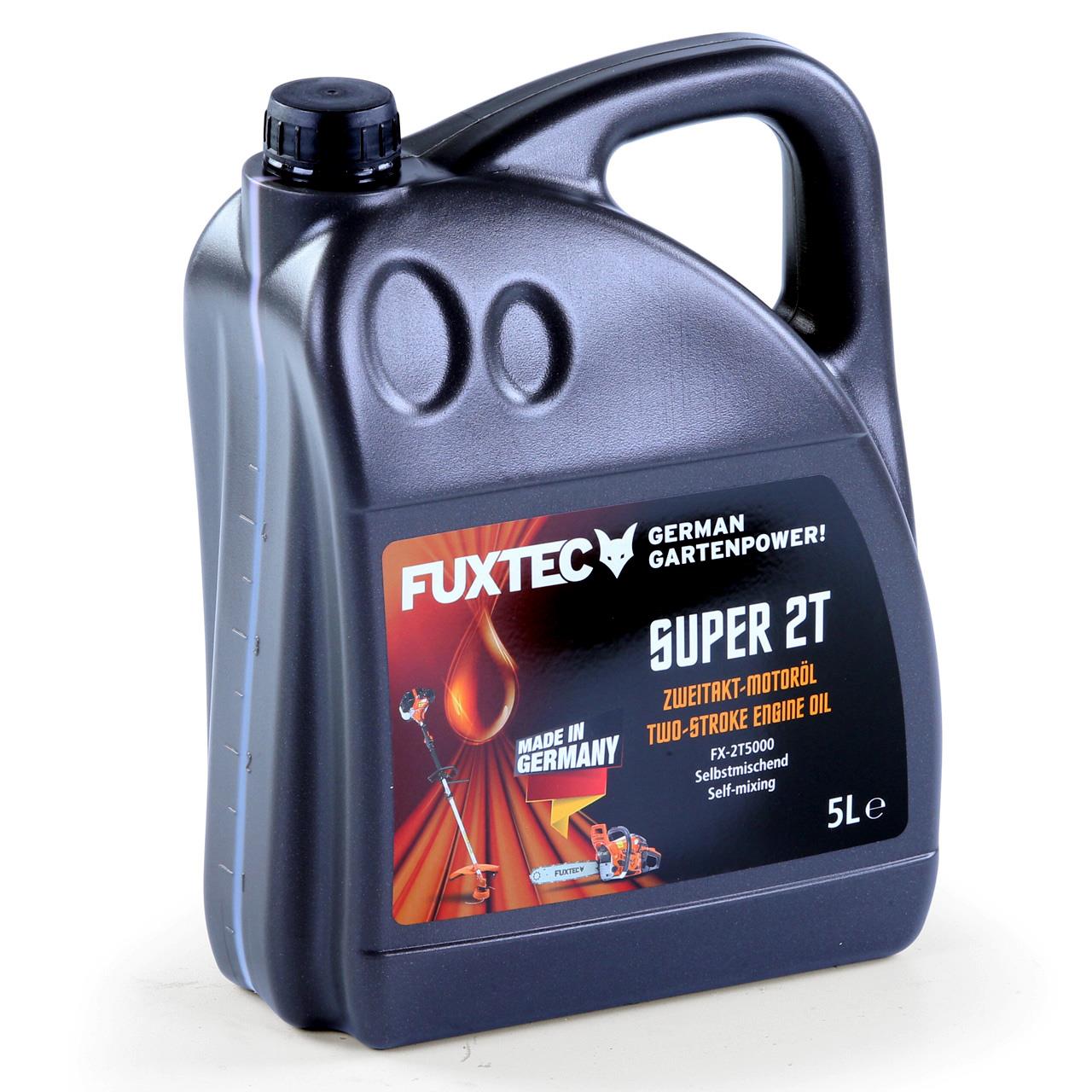 FUXTEC 2-takt olie - bosmaaier, kettingzaag, heggenschaar, bladblazer - 5 liter