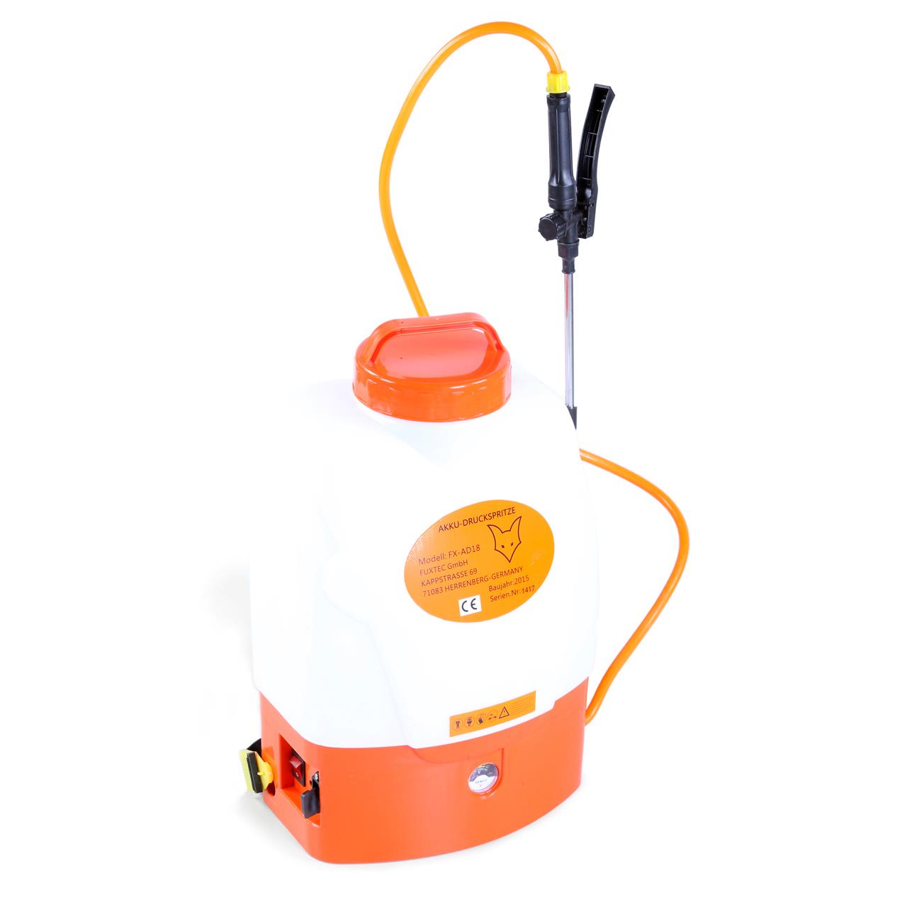 FUXTEC drukspuit batterij ruggedragen FX-AD18