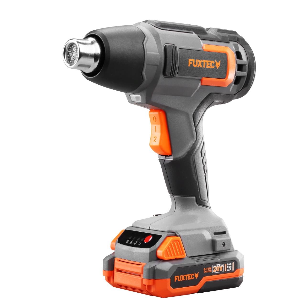 FUXTEC heteluchtpistool accu 20V - heatgun - (geleverd zonder batterij en lader)