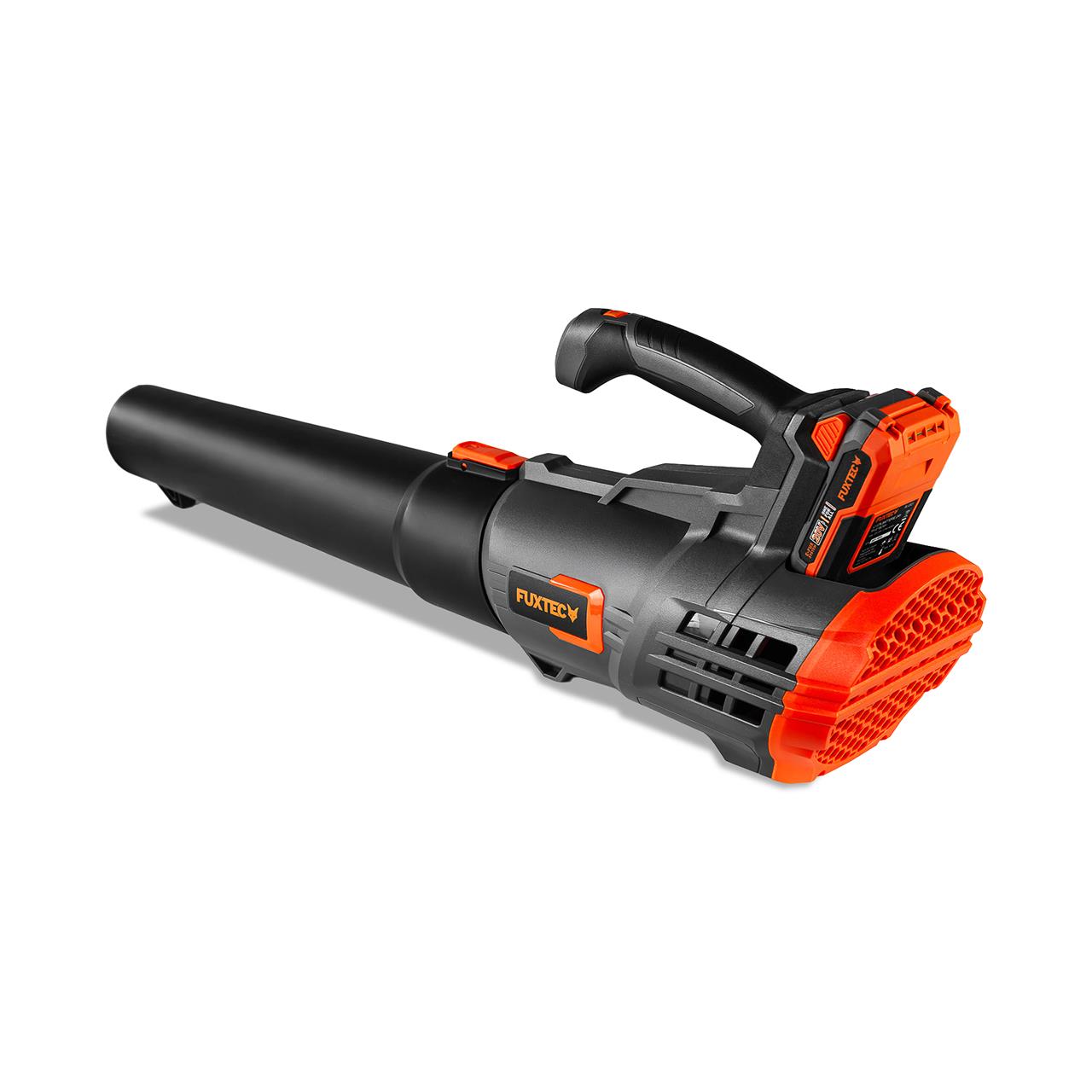 FUXTEC 20V Akku Laubbläser FX-E1LB20 SET 1 mit 1 x Akku 4Ah, 1 x Ladegerät 2,4A