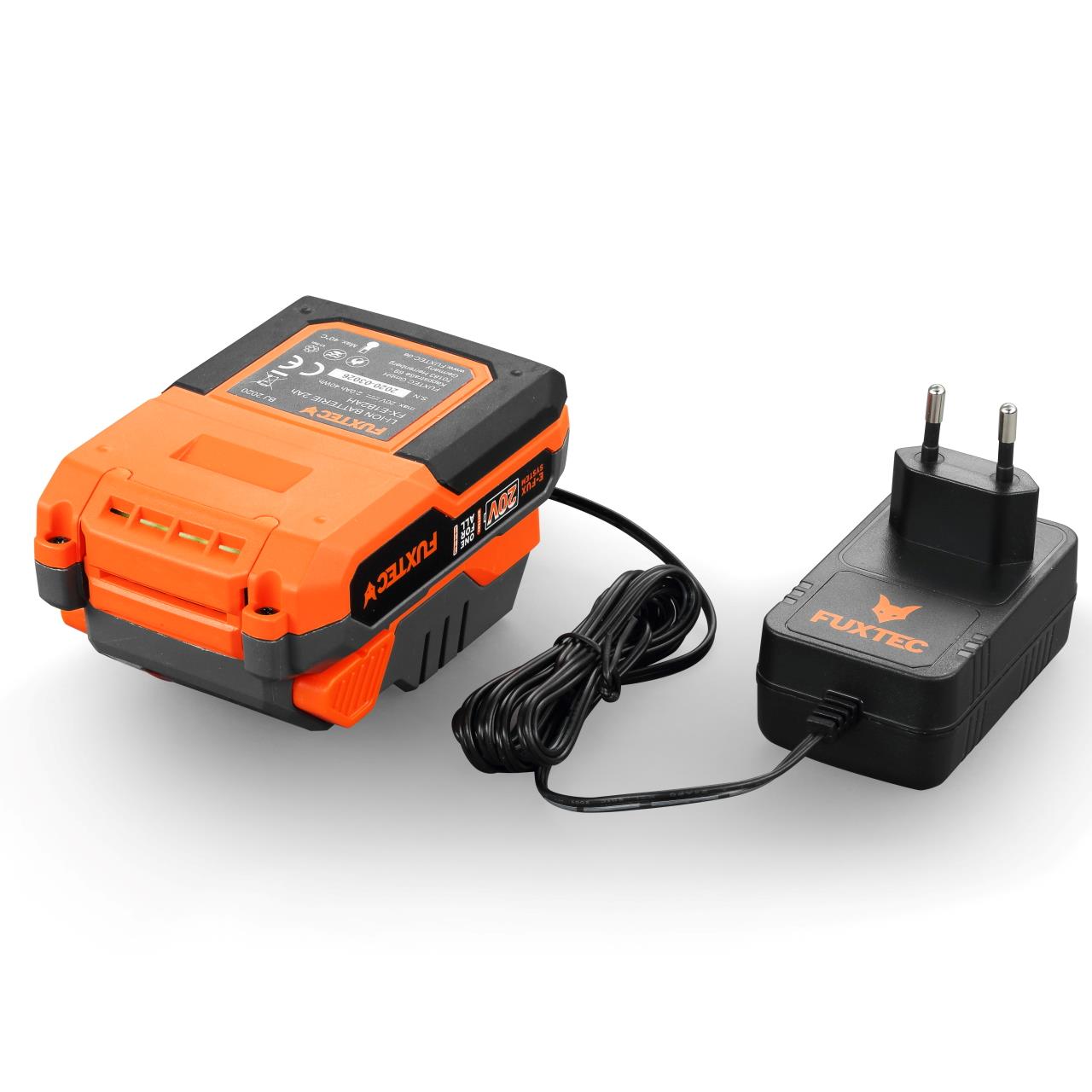 FUXTEC kettingzaag accu 20V - set met batterij (2Ah) en lader (1A)