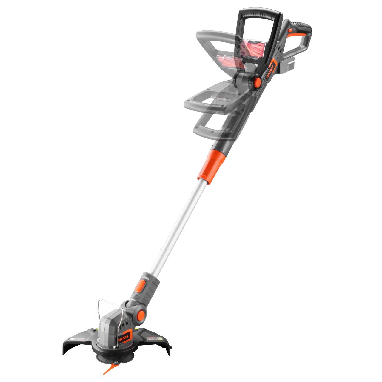 FUXTEC bosmaaier accu 20V - grastrimmer - set met batterij (2A), lader (2,4A) en reservemesjes (20 stuks)