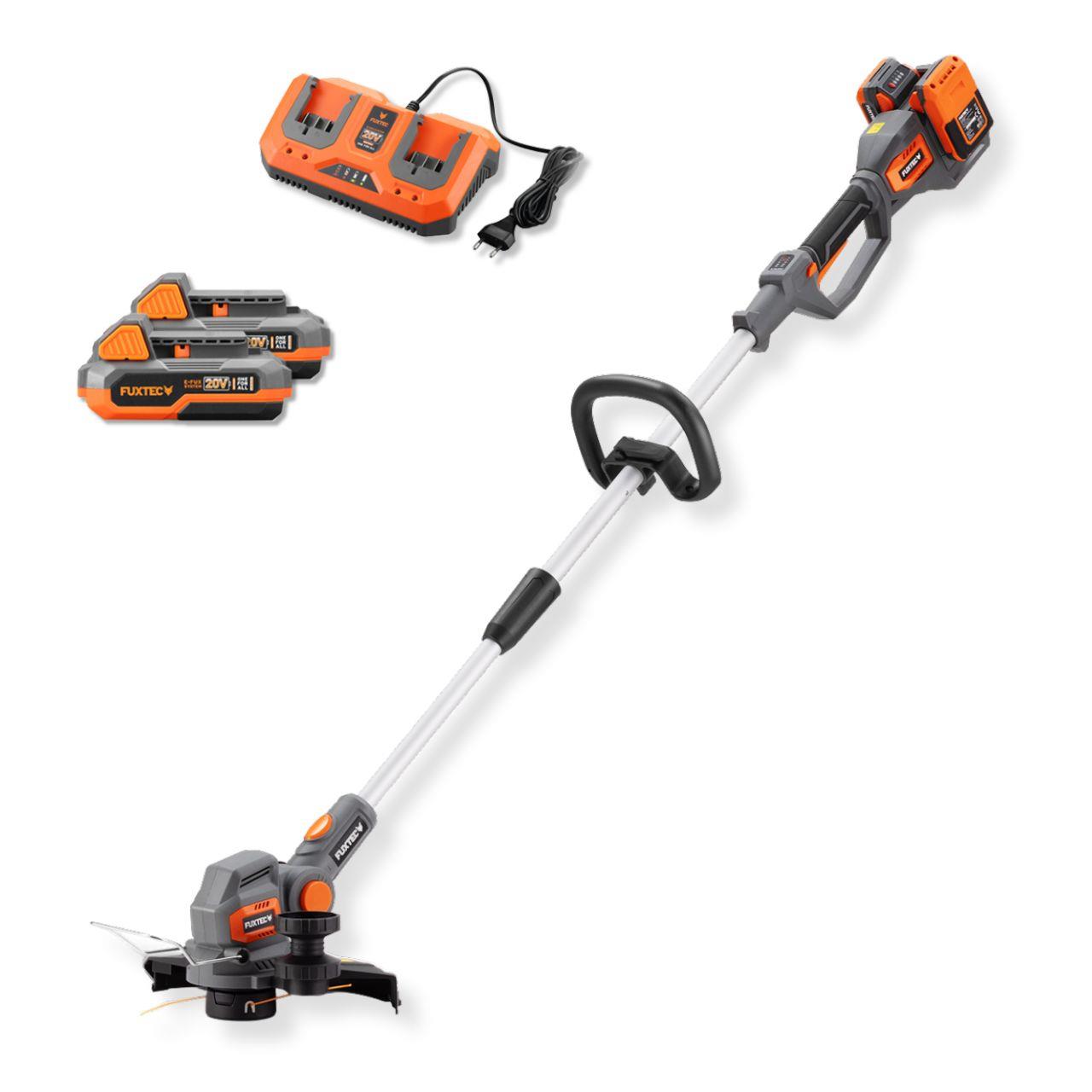 Accu-grastrimmer FX-E2RTSET incl. 2 accu’s van 2 Ah en 1 dubbele lader van 2,4 A