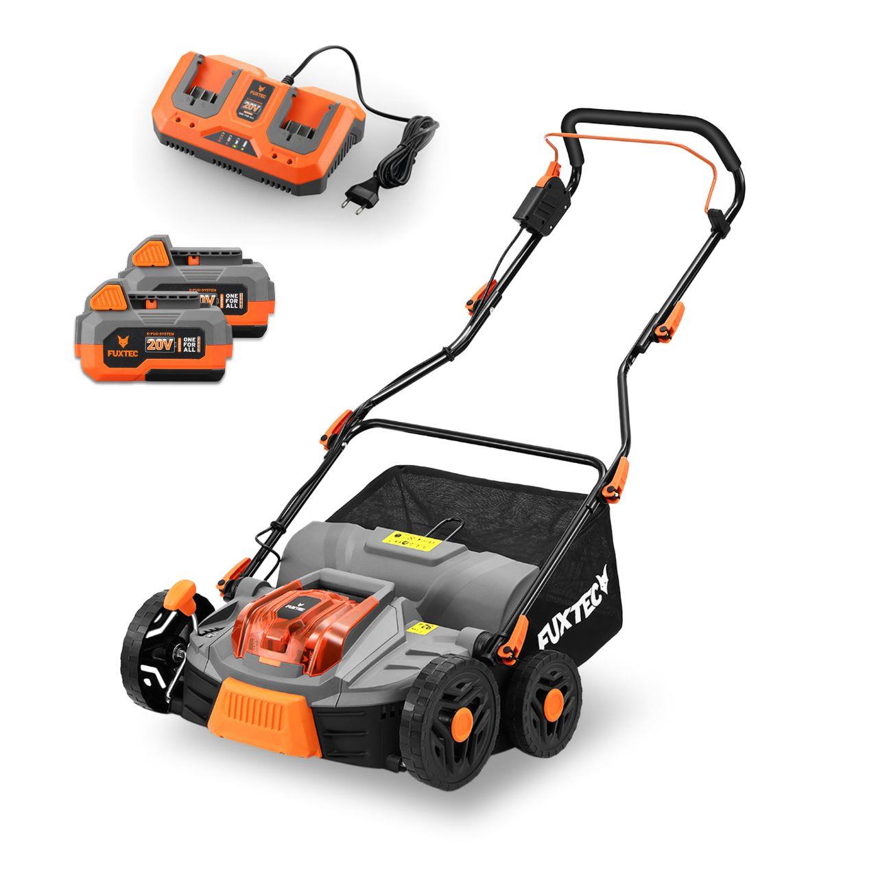 FUXTEC 40V Accu-Verticuteermachine SET FX-E2VE38SET
