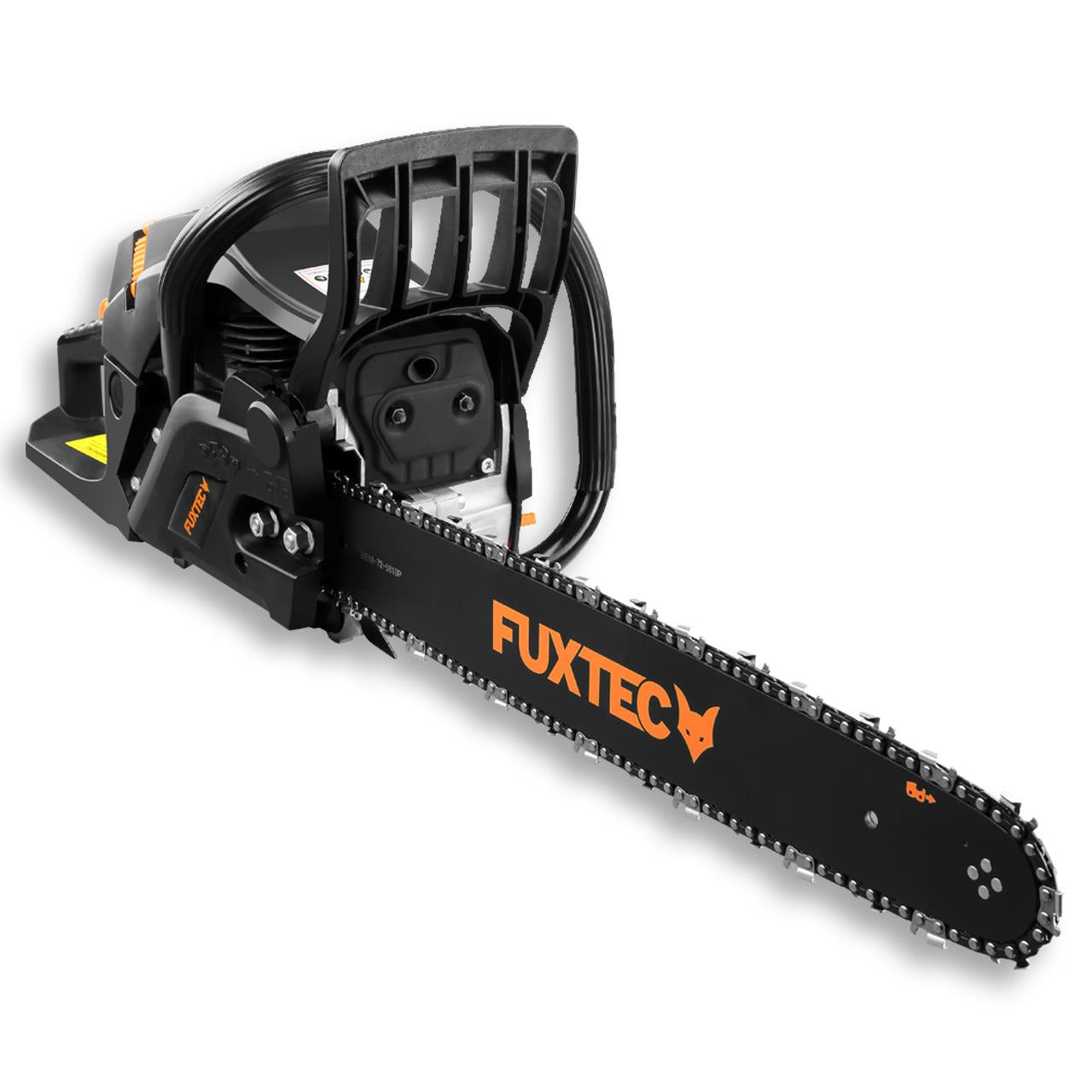 FUXTEC Kettingzaag benzine - 54cc 2-takt - 45cm / 18 inch Zwaardlengte - Incl. Zaagblad & Ketting - FX-KS255 - Black Edition