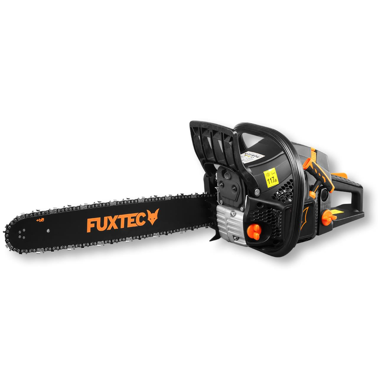 FUXTEC Kettingzaag benzine - 61,5cc 2-takt - 51cm / 20 inch Zwaardlengte - Incl. Zaagblad & Ketting - FX-KS262 - Black Edition