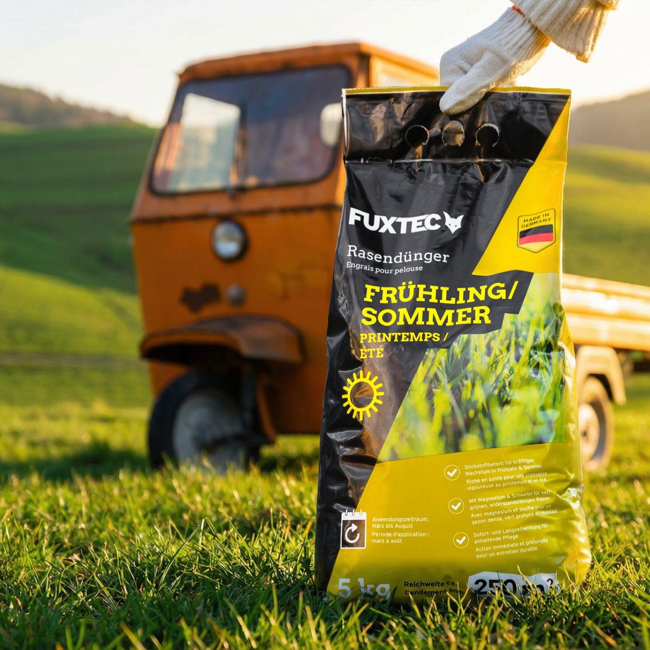 FUXTEC gazonmeststof lente/zomer FX-RDFS 20kg voor 1000m²
