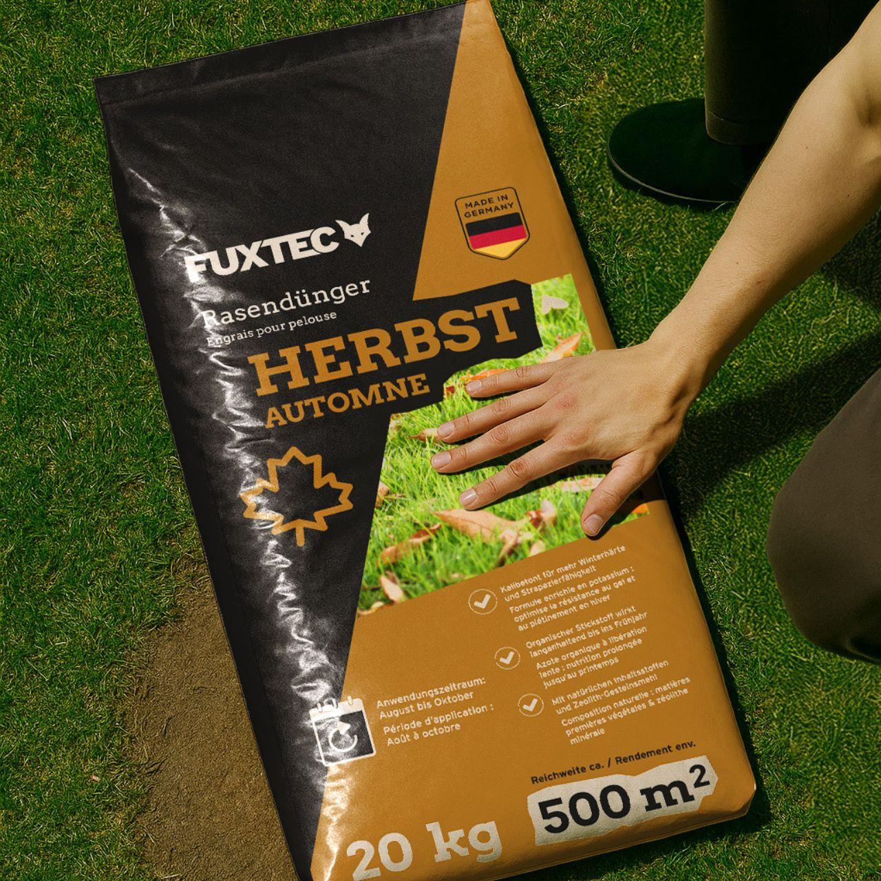 FUXTEC herfst gazonmeststof FX-RDH20 20kg voor 500m²