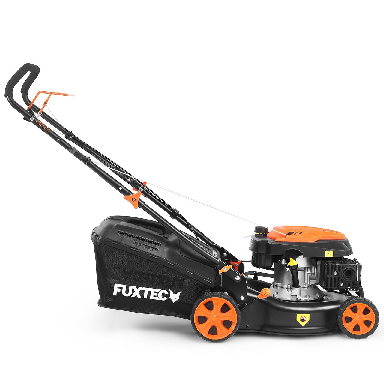 FUXTEC Grasmaaier Benzine - 43cm - Duwmaaier - Opvanbak 40L - FX-RM4346ECO