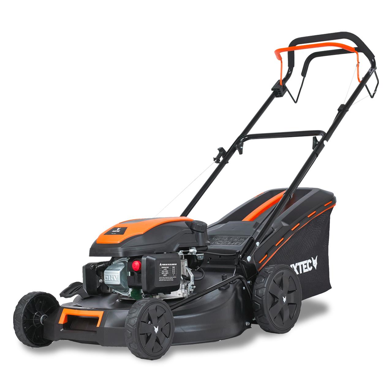 FUXTEC Grasmaaier Benzine - 51cm - 4-takt - 170cc - zelfrijdend / zelftrekkend /achterwielaandrijving - Mulchfunctie - Opvangbak 60L - FX-RM5170