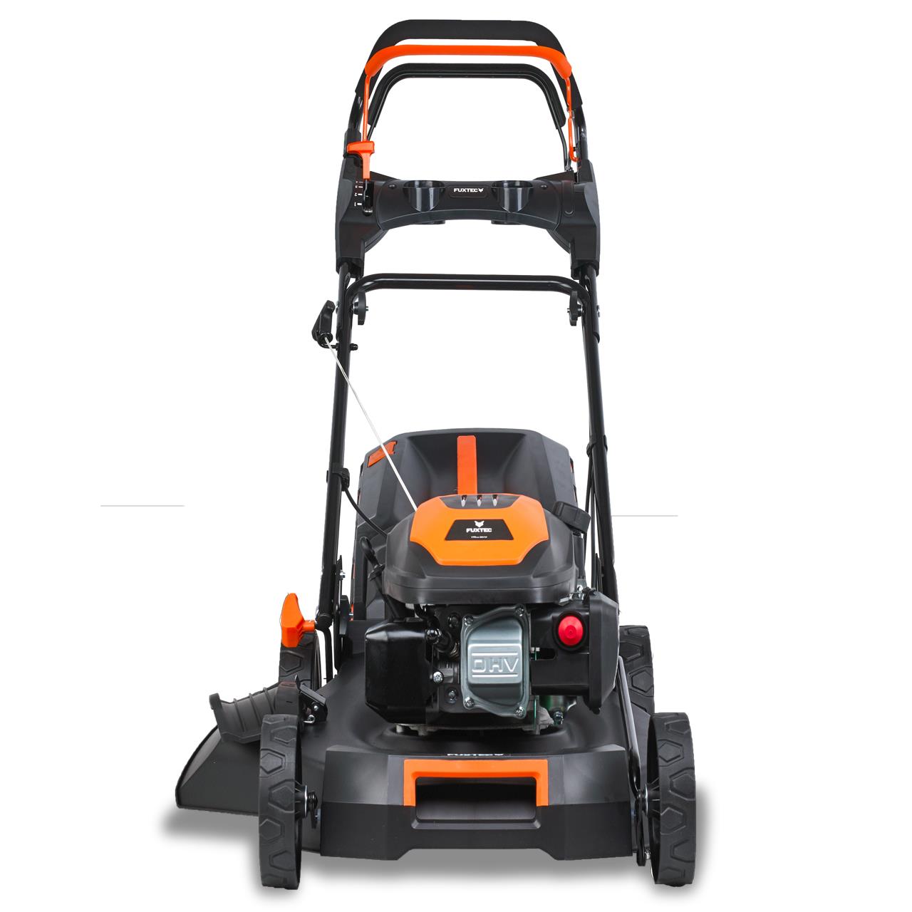 FUXTEC Grasmaaier Benzine - 51cm - 4-takt - 170cc - zelfrijdend / zelftrekkend /achterwielaandrijving - Mulchfunctie - Opvangbak 60L - FX-RM5170PRO