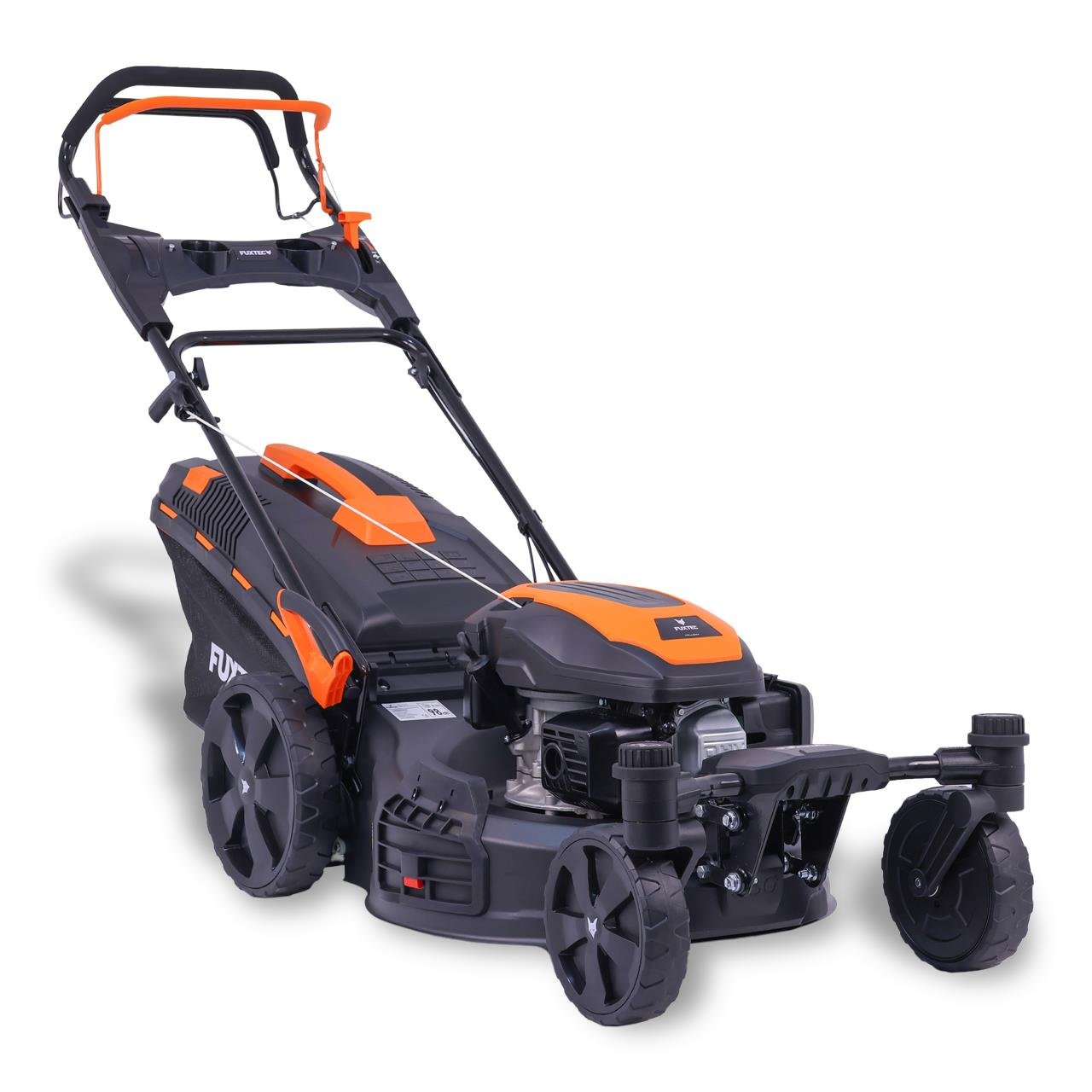 FUXTEC Grasmaaier Benzine - 51cm - 4-takt - 170cc - zelfrijdend / zelftrekkend /achterwielaandrijving - Mulchfunctie - Opvangbak 60L - FX-RM5170agile