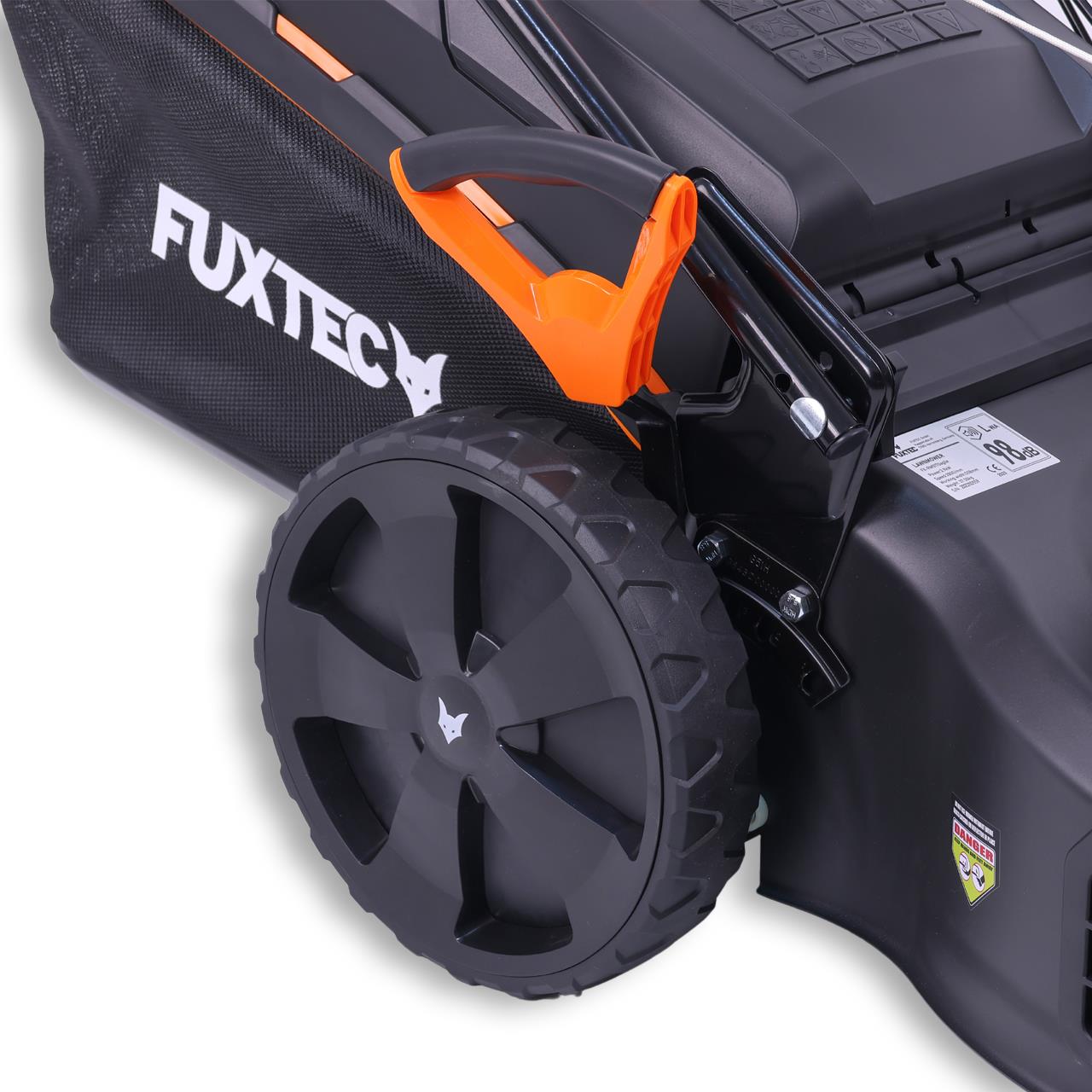 FUXTEC Grasmaaier Benzine - 51cm - 4-takt - 170cc - zelfrijdend / zelftrekkend /achterwielaandrijving - Mulchfunctie - Opvangbak 60L - FX-RM5170agile