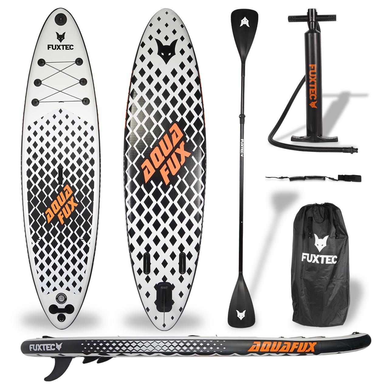 FUXTEC Stand-up paddleboard - luchtpomp, peddel, reparatieset en een apparaat voor het bevestigen van een actiecamera - FX-SUP320eco