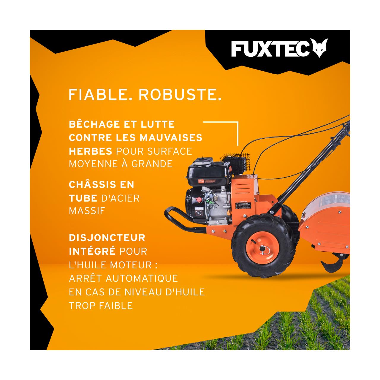 FUXTEC Tuinfrees Benzine - Grondfrees - Bodemfrees - met een breedte van 50 cm - FX-AF2212