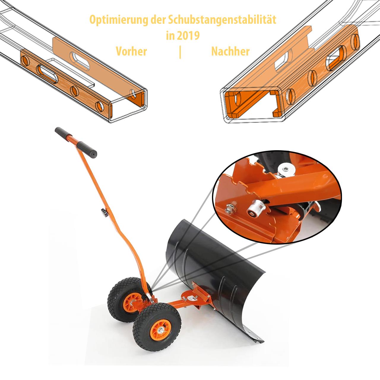 FUXTEC sneeuwschep / sneeuwschuiver op wielen FX-SS740