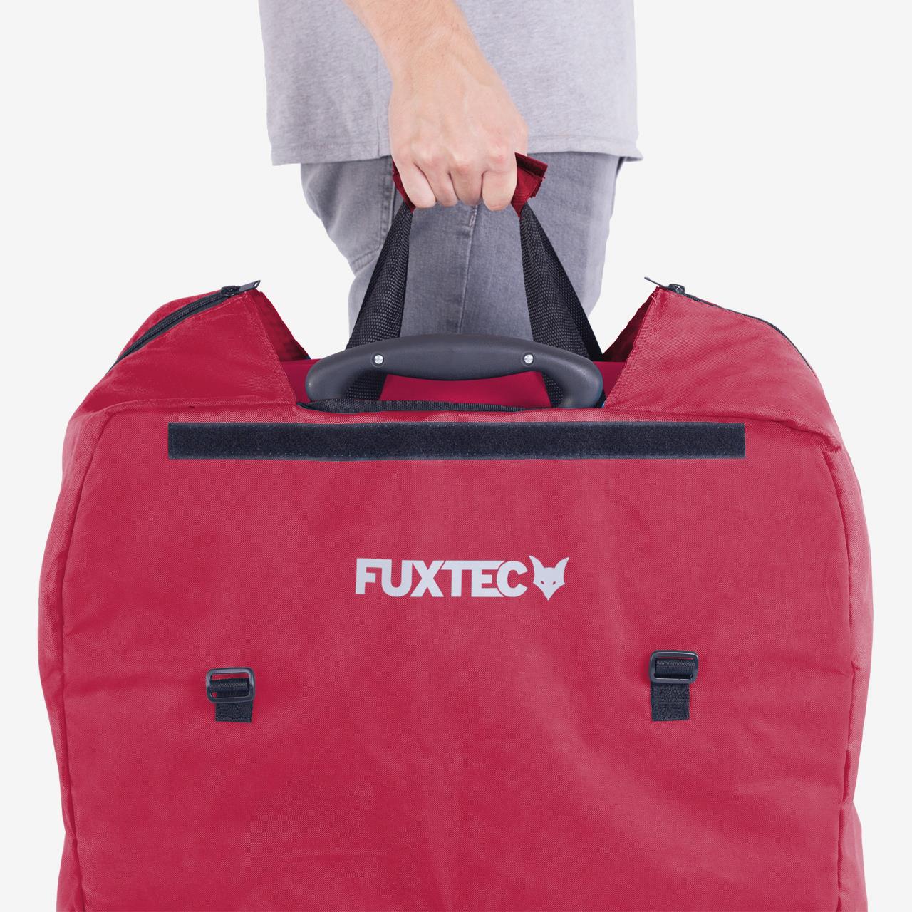 FUXTEC gewatteerde draagtas voor Bolderkar CT700 en CT800 - rood -